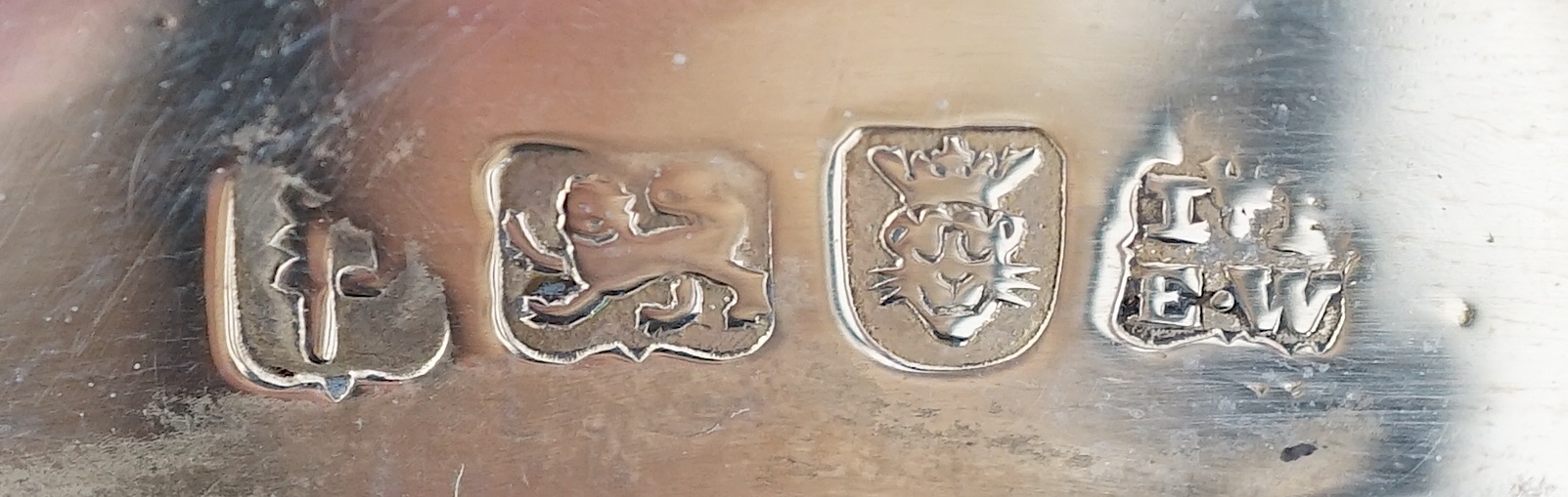 A George III silver soup plate, by Parker & Wakelin